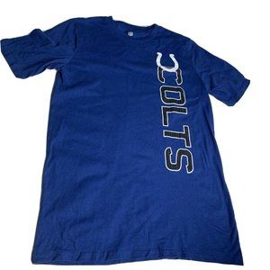 NFL Indianapolis Colts Football Boys T- Shirt Youth Size XL 18 Blue Short Sleeve